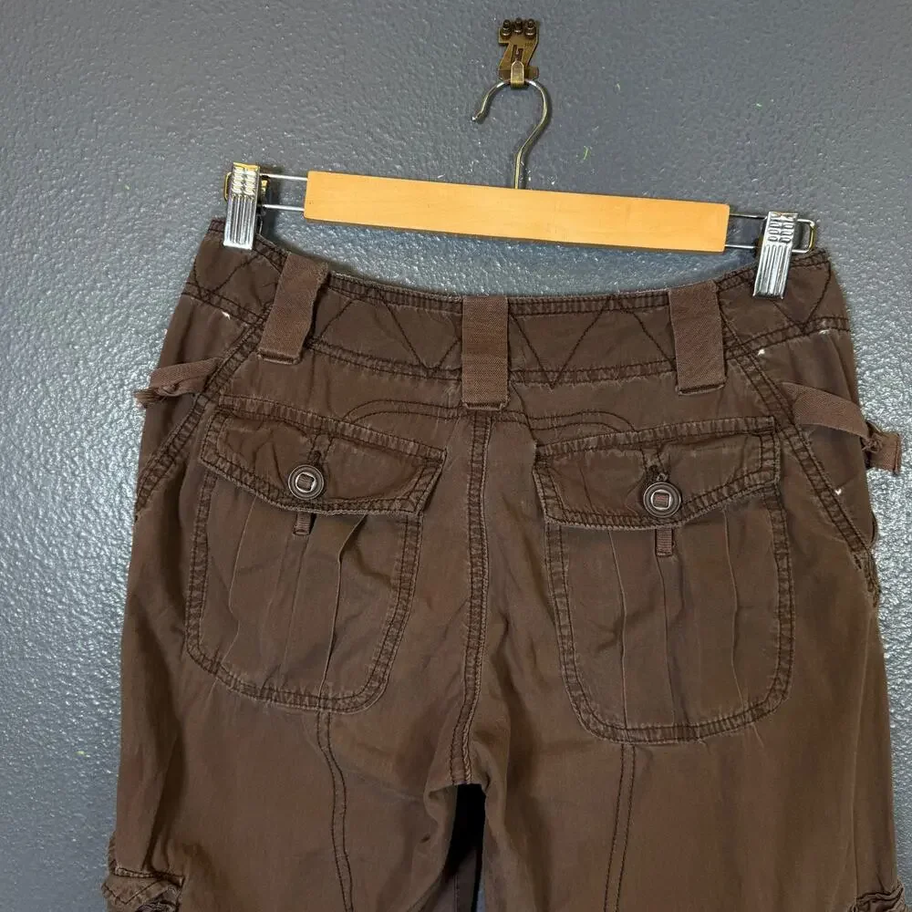 Abercrombie and Fitch 29/31 brown DISTRESSED CARGO VINTAGE Y2K baggy